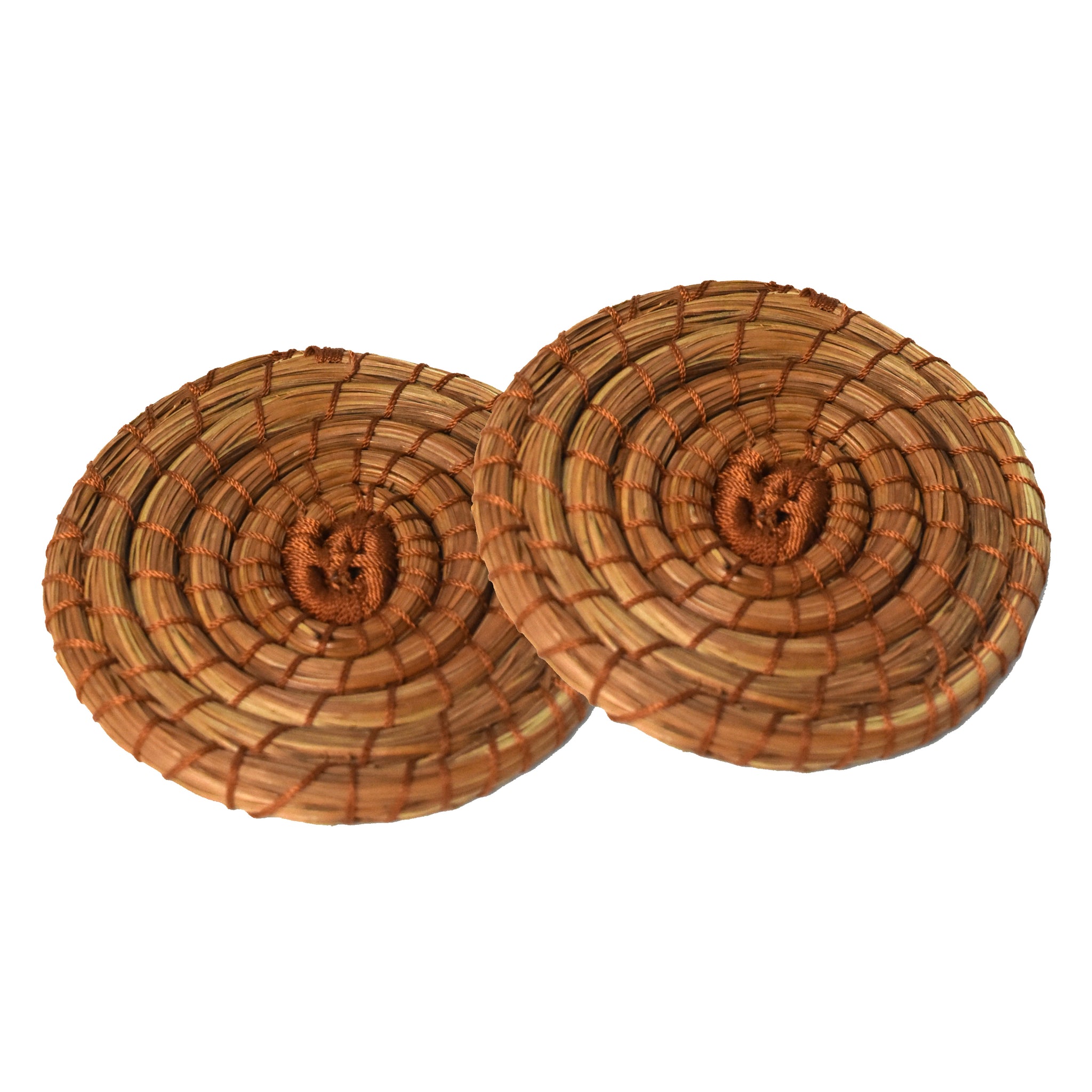 Pine needle outlets coasters (set of 6)